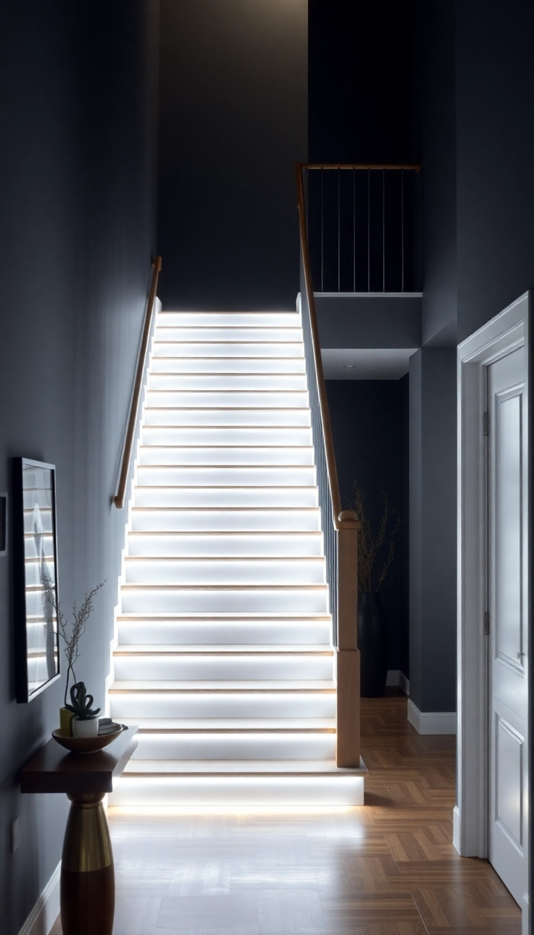 10 Chic Entryway Lighting Ideas to Elevate Your Home's First Impression - 4. LED Strip Lighting