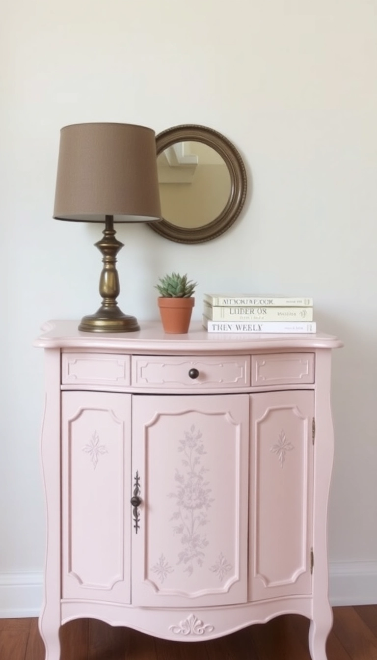 10 Jaw-Dropping Chalk-Painted Furniture Ideas That Will Transform Your Home! - 1. Vintage Chic Side Table