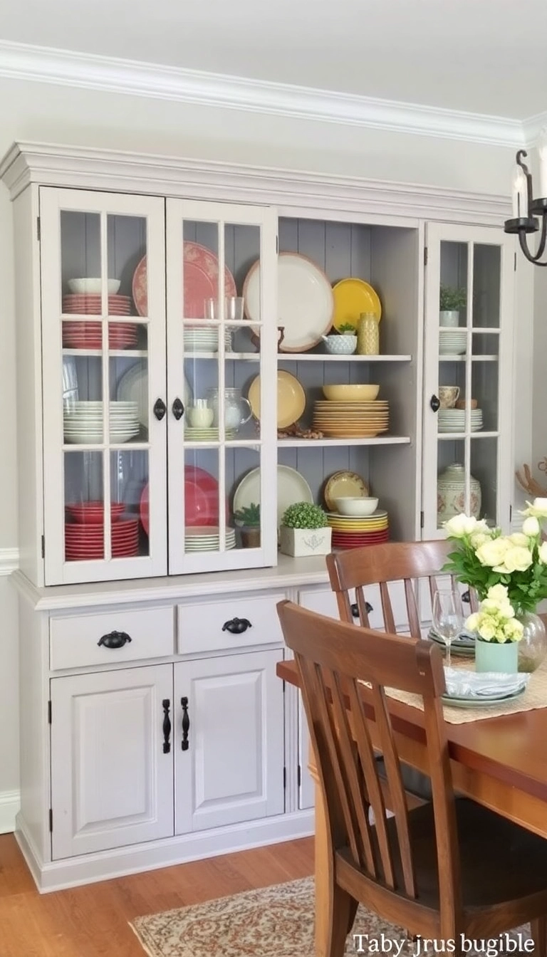 10 Jaw-Dropping Chalk-Painted Furniture Ideas That Will Transform Your Home! - 9. Classic Farmhouse Hutch