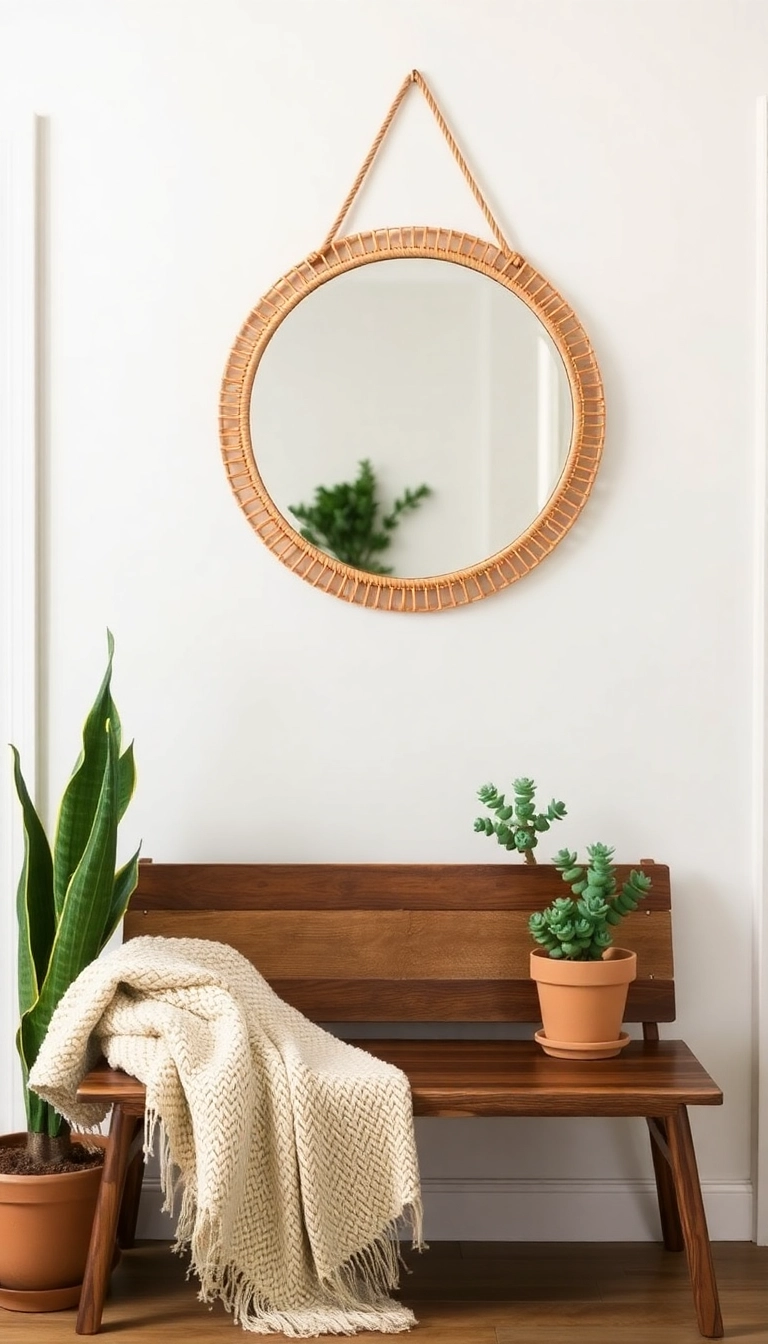 10 Stunning Statement Mirror Ideas for Your Entryway That Will Leave Guests Speechless! - 5. The Nature-Inspired