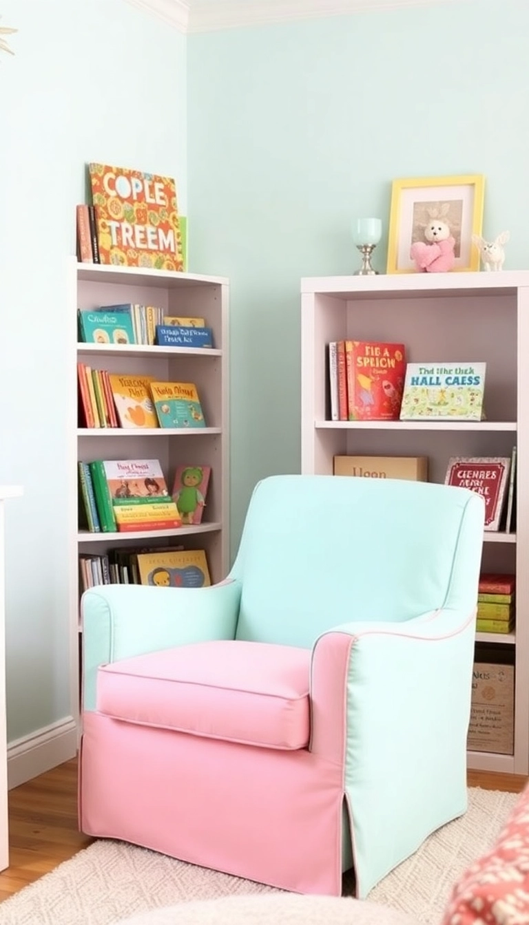 10 Stunning Two-Tone Painted Chairs That Will Transform Your Space (You Won't Believe #4!) - 4. Whimsical Wonderland: Pastel Pink and Mint