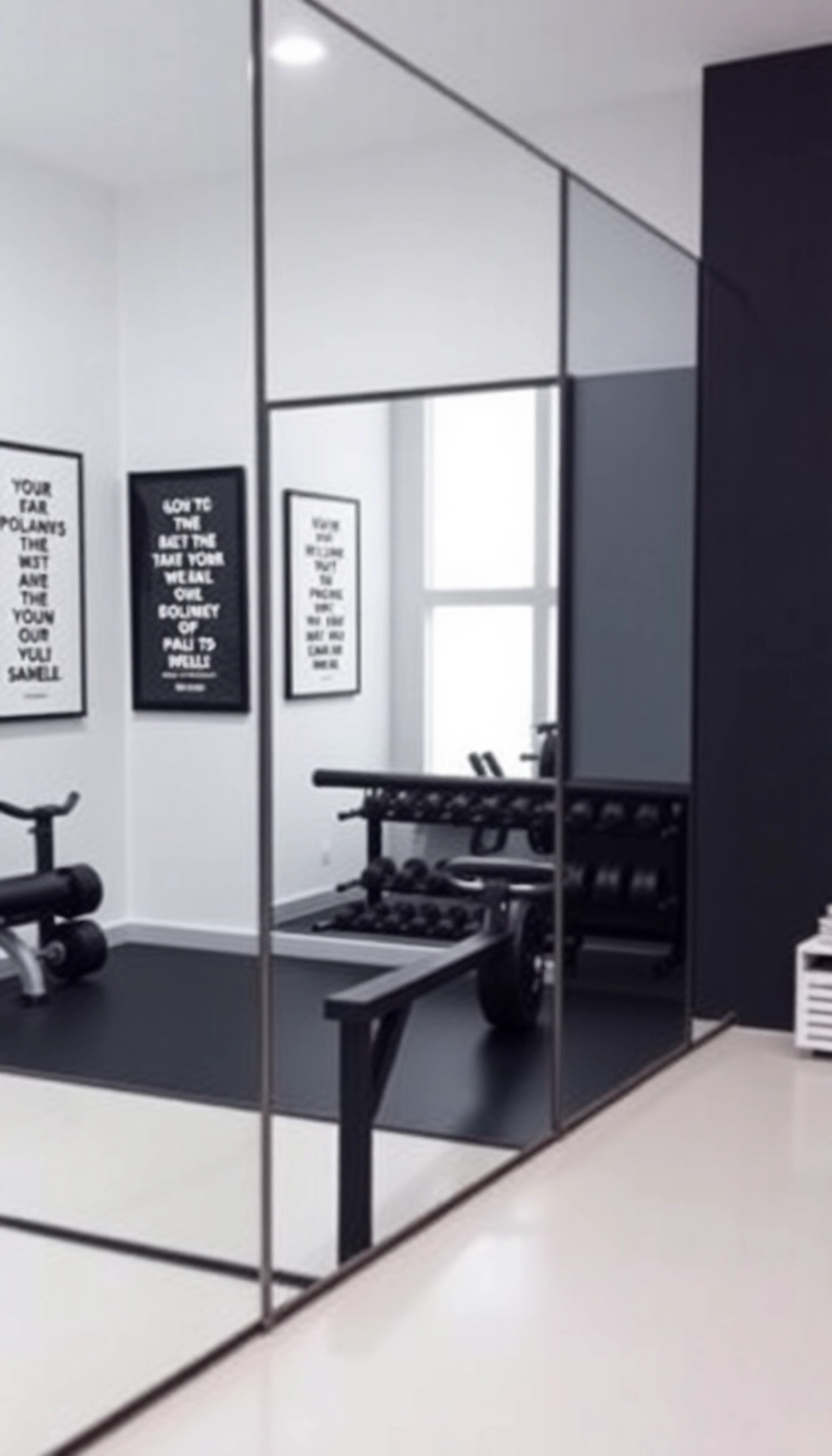 12 Aesthetic Mini Gym at Home Ideas That'll Make You Want to Work Out Daily! - 9. Inspirational Quotes