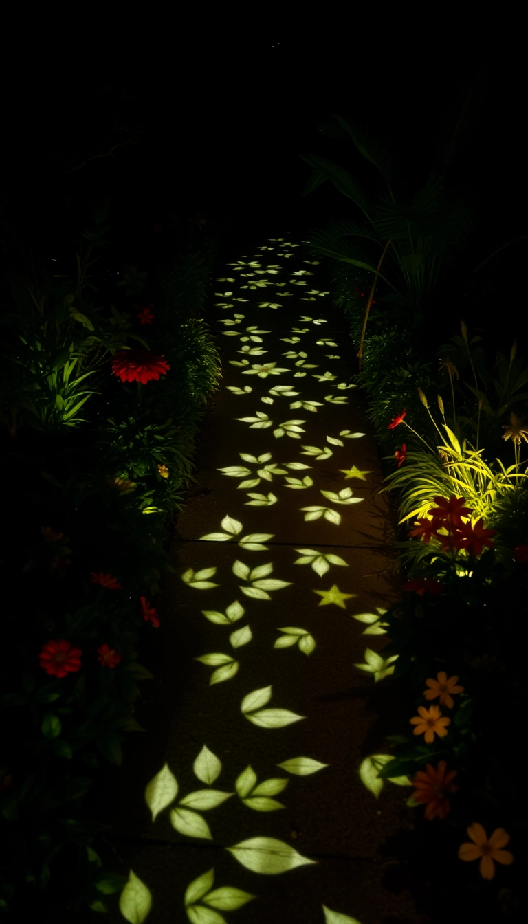 12 Magical Outdoor Lighting Ideas That Will Transform Your Garden Into a Fairytale! - 12. Projected Patterns