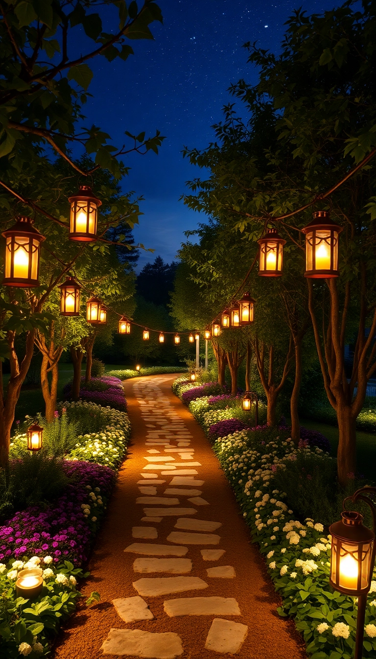 12 Magical Outdoor Lighting Ideas That Will Transform Your Garden Into a Fairytale! - 2. Lantern Pathway