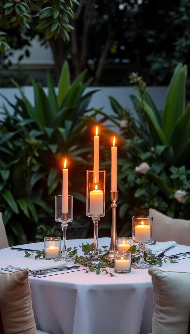 12 Magical Outdoor Lighting Ideas That Will Transform Your Garden Into a Fairytale! - 4. Romantic Candlelit Tables