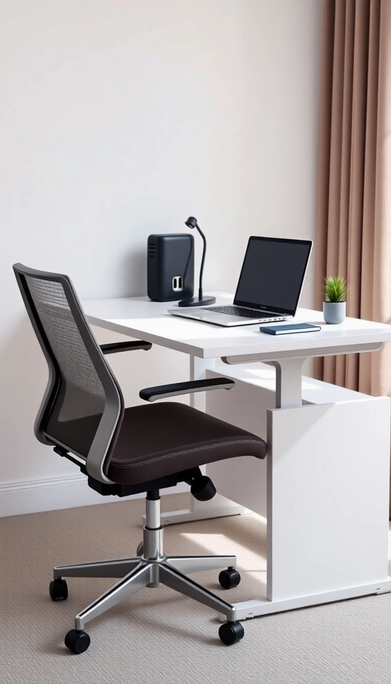 12 Minimalist Desk Setup Ideas That Will Transform Your Workspace into a Productivity Powerhouse! - 10. Ergonomic Design