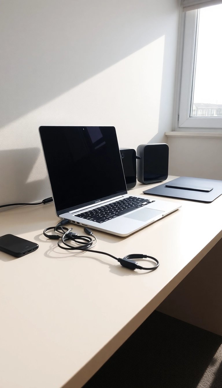 12 Minimalist Desk Setup Ideas That Will Transform Your Workspace into a Productivity Powerhouse! - 7. Cable Management Solutions