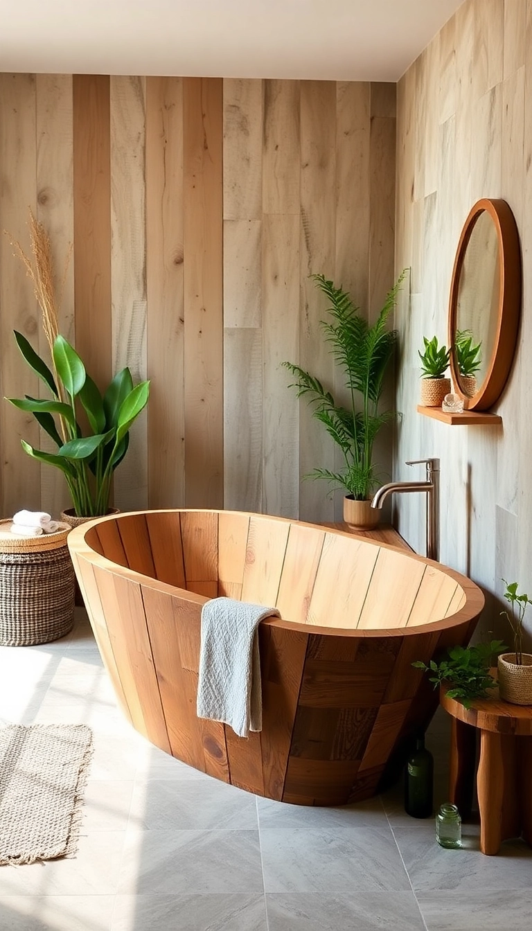 13 DIY Freestanding Bathtub Ideas That Will Save You Thousands (And Look Amazing!) - 11. The Eco-Friendly Tub