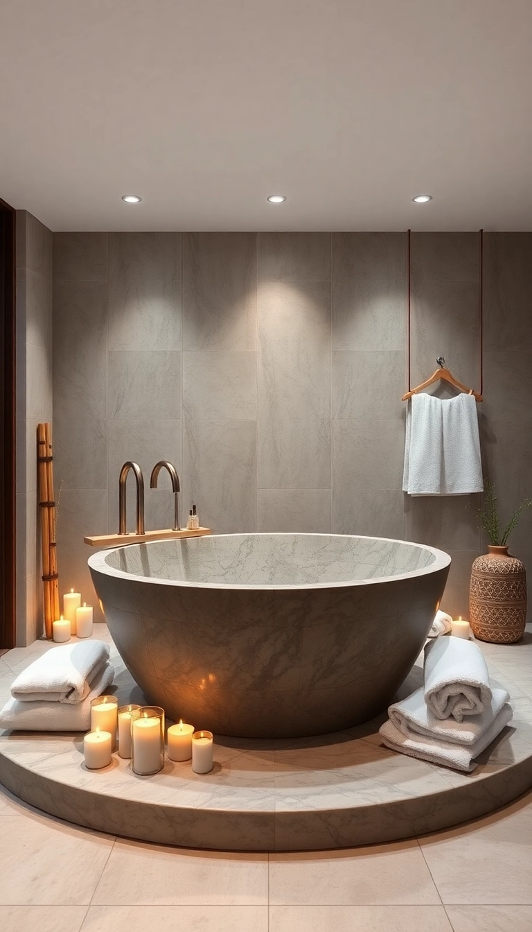 13 DIY Freestanding Bathtub Ideas That Will Save You Thousands (And Look Amazing!) - 6. The Spa-Inspired Retreat