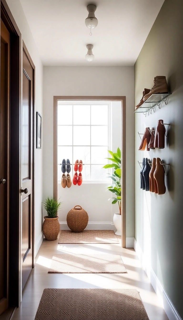 13 Eco-Friendly Shoe Storage Ideas for Entryways That Are Good for the Planet! - 13. Magnetic Shoe Holder