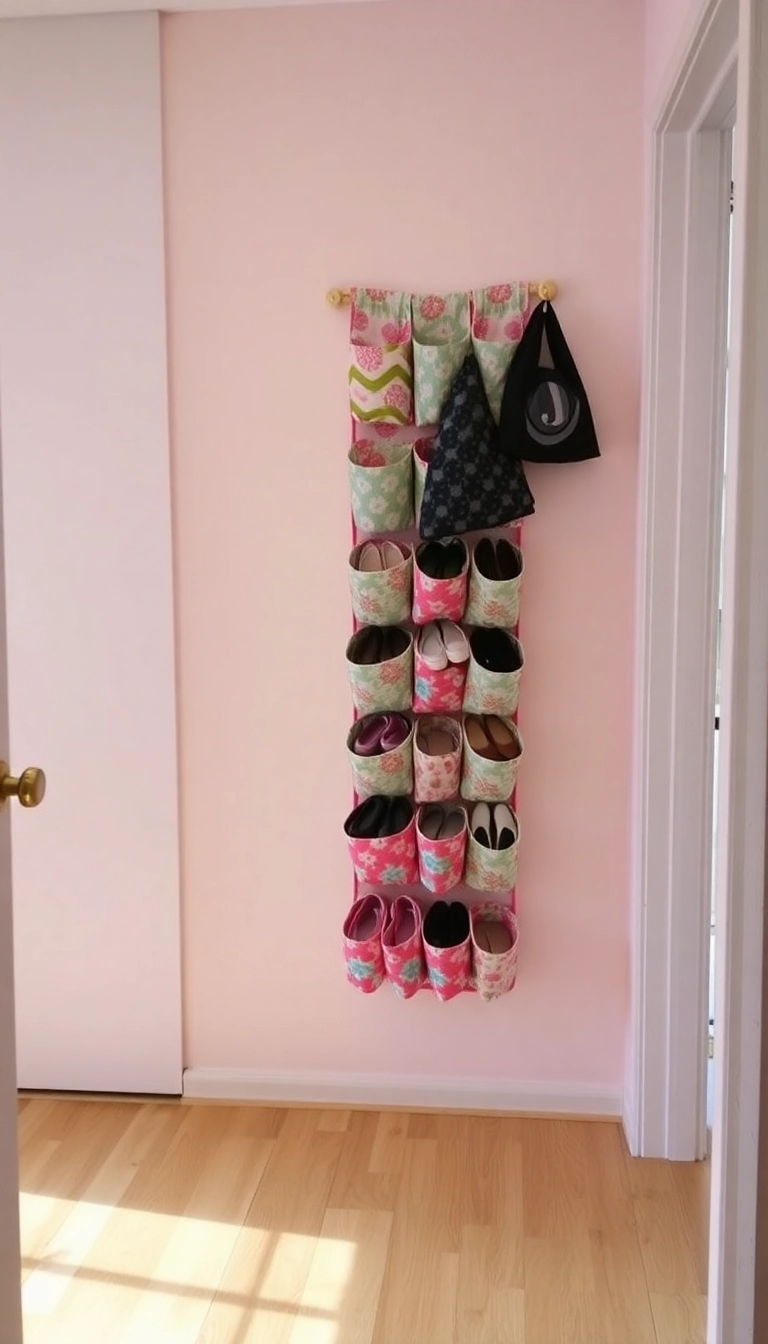 13 Eco-Friendly Shoe Storage Ideas for Entryways That Are Good for the Planet! - 4. Hanging Shoe Organizer