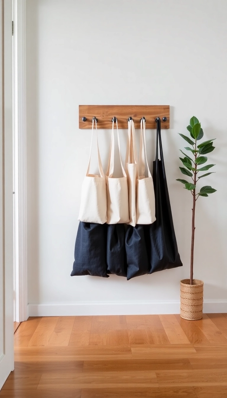 13 Eco-Friendly Shoe Storage Ideas for Entryways That Are Good for the Planet! - 8. Eco-Friendly Shoe Bags