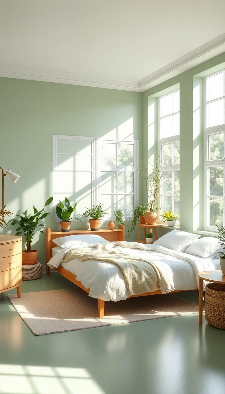 13 Peaceful Bedroom Colors That Will Make You Want to Hibernate Year-Round! - 1. Soft Sage Green