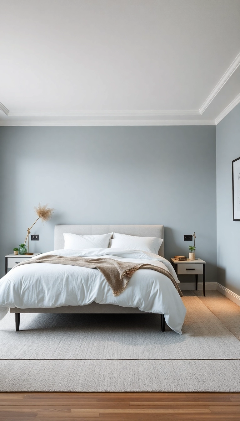 13 Peaceful Bedroom Colors That Will Make You Want to Hibernate Year-Round! - 10. Light Grayish Blue