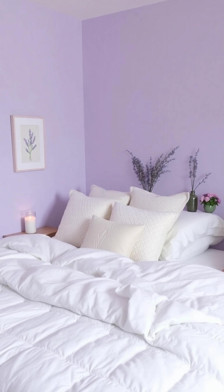 13 Peaceful Bedroom Colors That Will Make You Want to Hibernate Year-Round! - 2. Pale Lavender