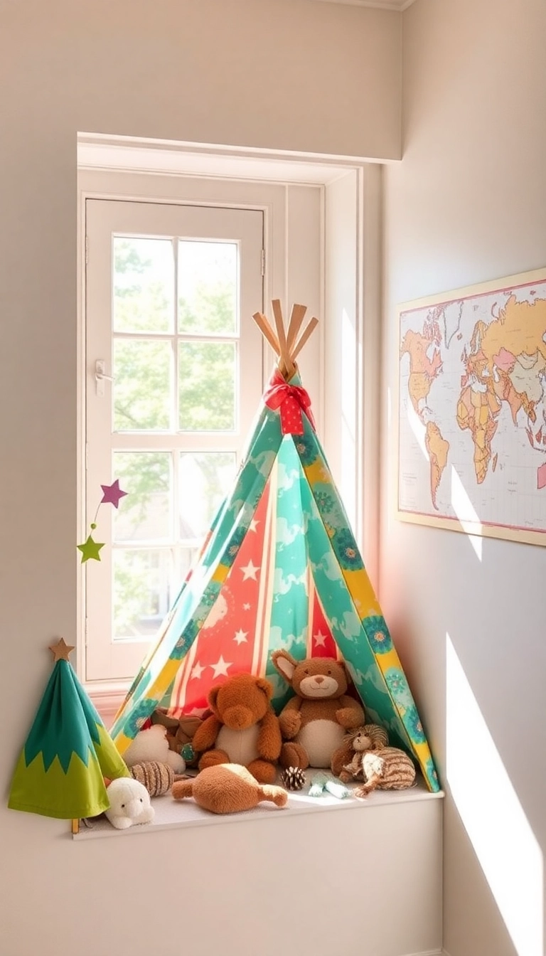 13 Whimsical Kids' Window Nook Ideas That'll Spark Their Imagination! - Adventure-Themed Hideout