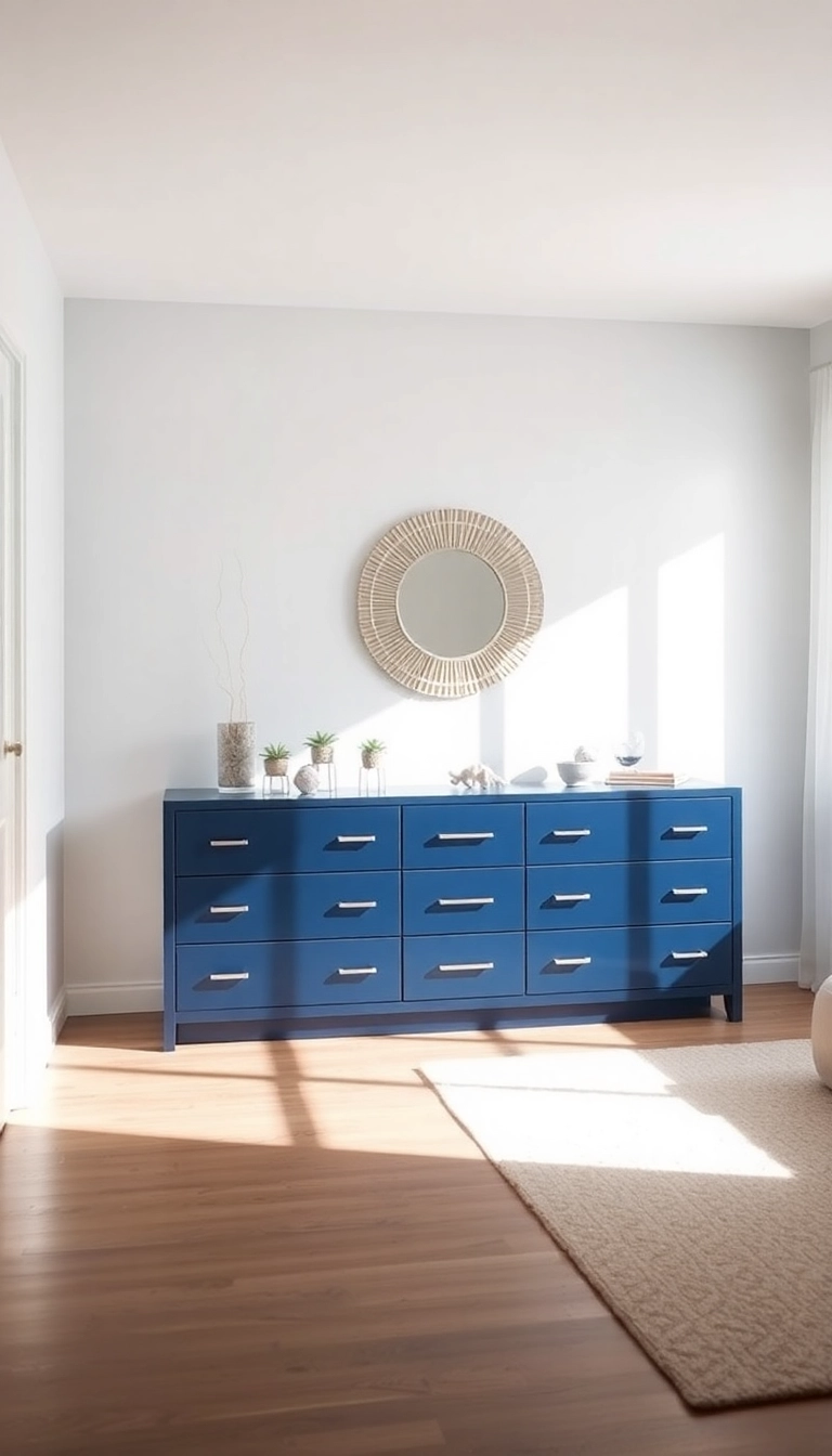 14 Colorful Dresser Ideas That Prove Bold Colors Can Transform Your Home! - 2. Ocean Blue Serenity