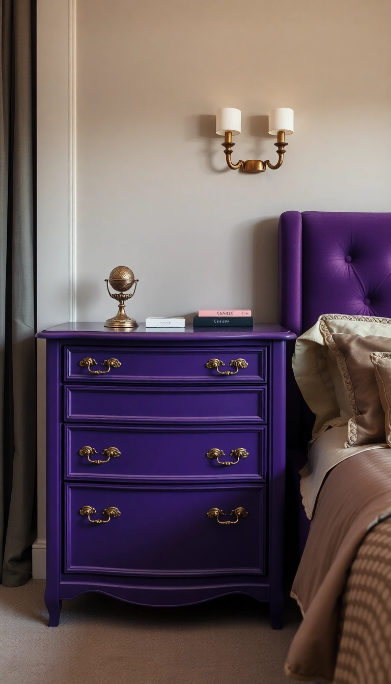 14 Colorful Dresser Ideas That Prove Bold Colors Can Transform Your Home! - 7. Elegant Violet