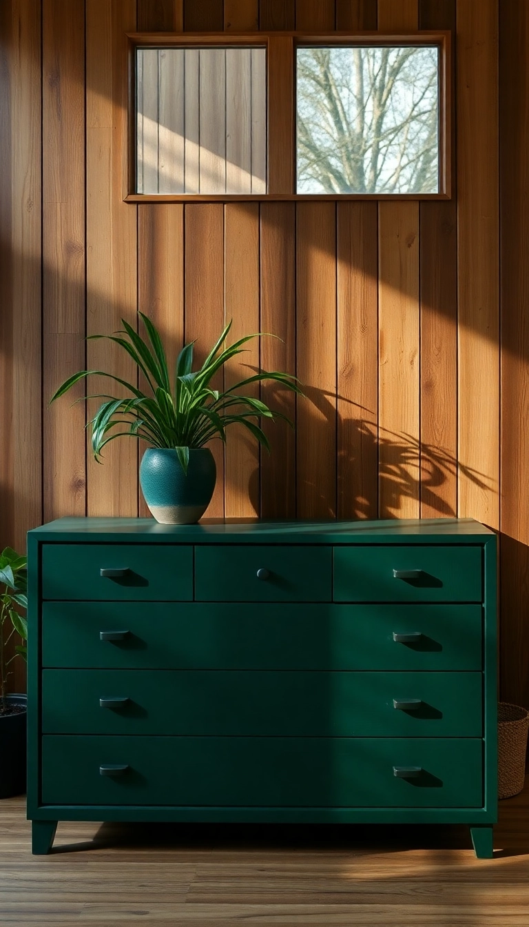 14 Colorful Dresser Ideas That Prove Bold Colors Can Transform Your Home! - 9. Lush Forest Green