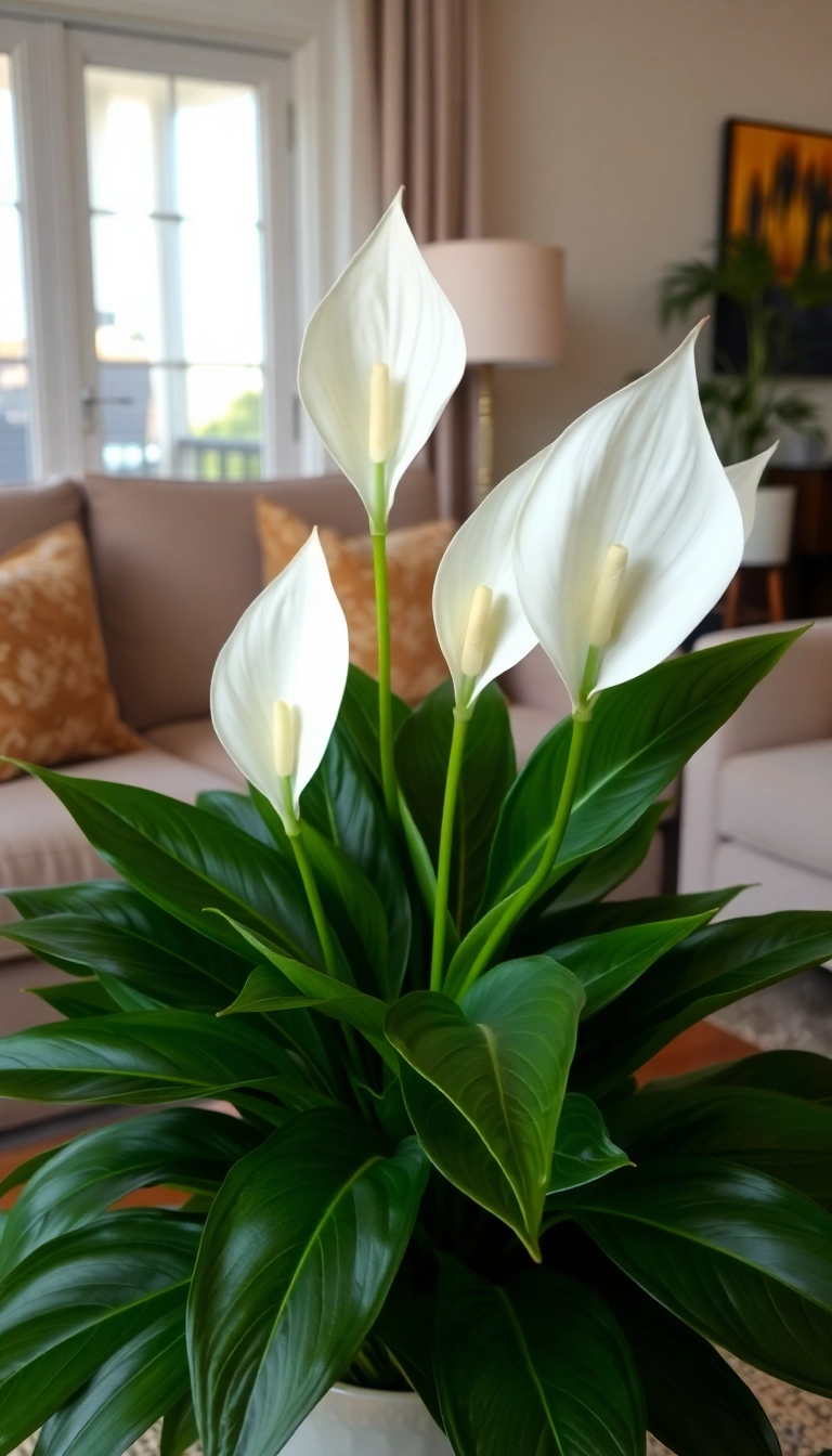 15 Air-Purifying Plants That Will Transform Your Home into a Breath of Fresh Air! - 3. Peace Lily (Spathiphyllum)