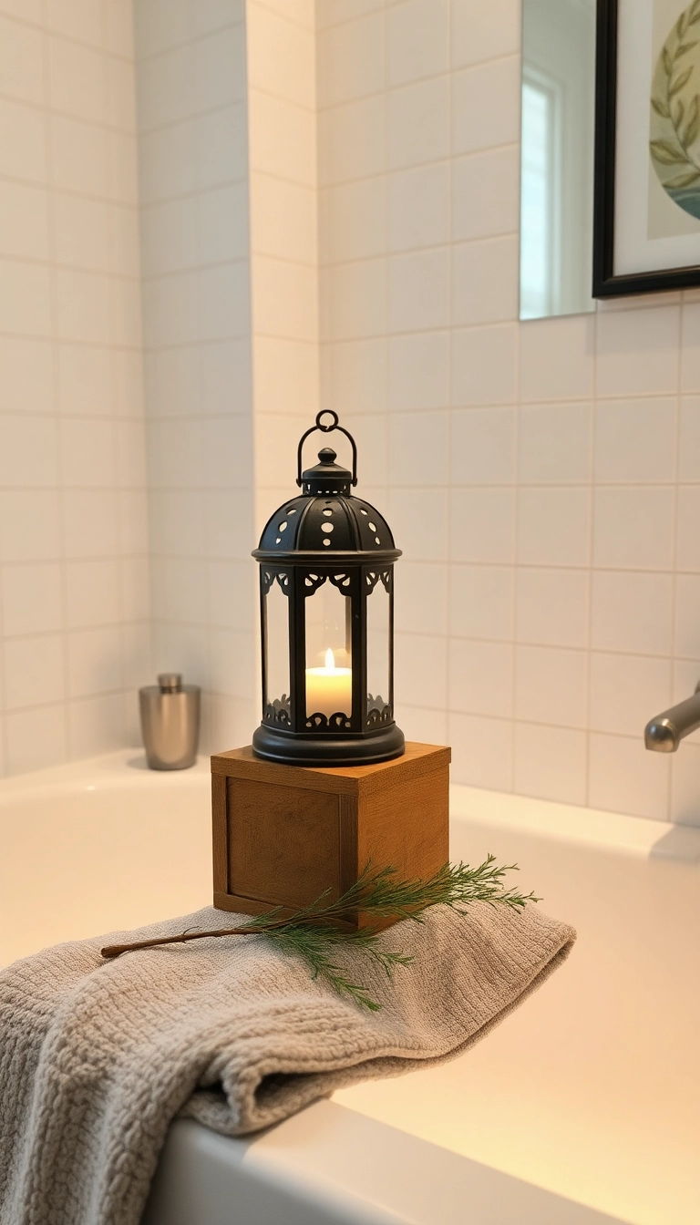 15 DIY Bathroom Lighting Hacks You Can Do This Weekend (Your Friends Will Be Jealous!) - 10. Decorative Lanterns