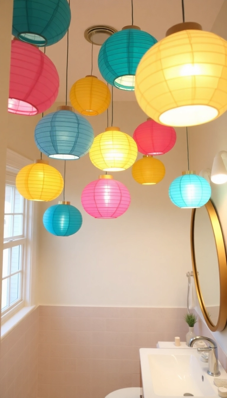 15 DIY Bathroom Lighting Hacks You Can Do This Weekend (Your Friends Will Be Jealous!) - 11. DIY LED Paper Lanterns