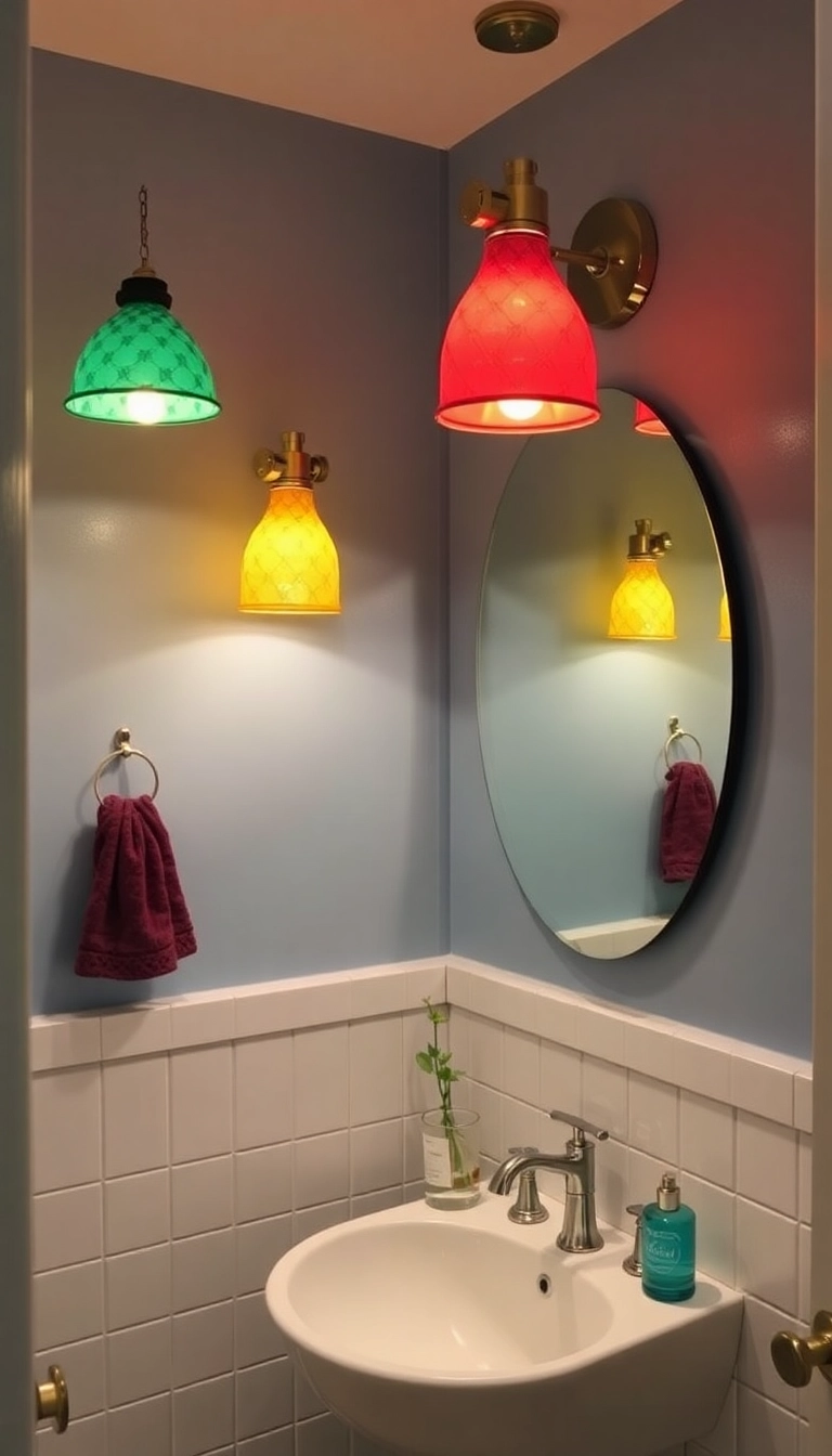 15 DIY Bathroom Lighting Hacks You Can Do This Weekend (Your Friends Will Be Jealous!) - 12. Upcycled Light Fixtures