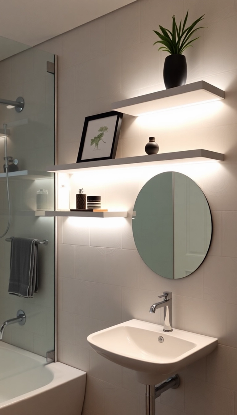 15 DIY Bathroom Lighting Hacks You Can Do This Weekend (Your Friends Will Be Jealous!) - 8. Wall-Mounted LED Strips