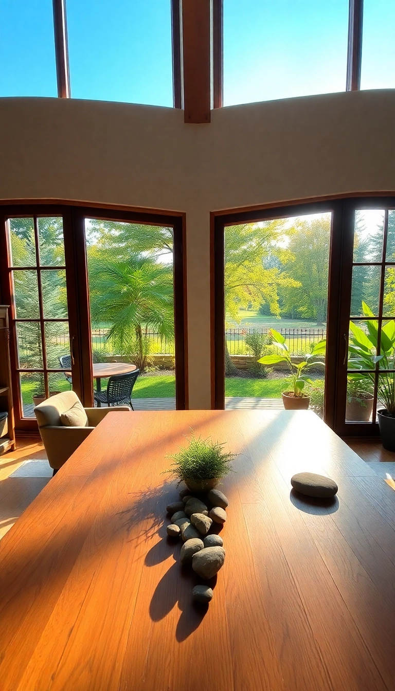 15 Functional Home Offices with Natural Light That Boost Your Productivity (Check Out #8!) - 3. Nature-Inspired Workspace