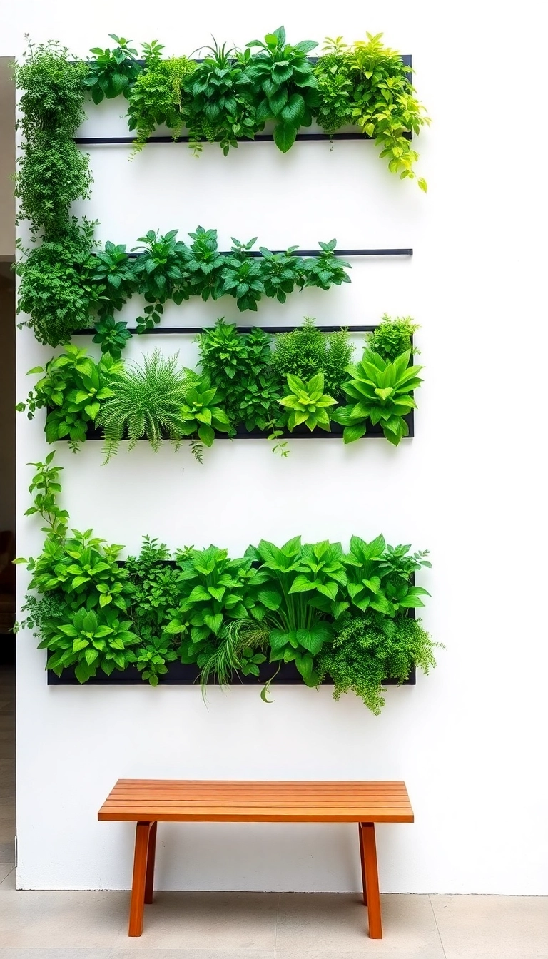 15 Minimalist Entryway Decor Ideas That Will Make You Say 'Why Didn't I Think of That?!' - 10. Vertical Garden