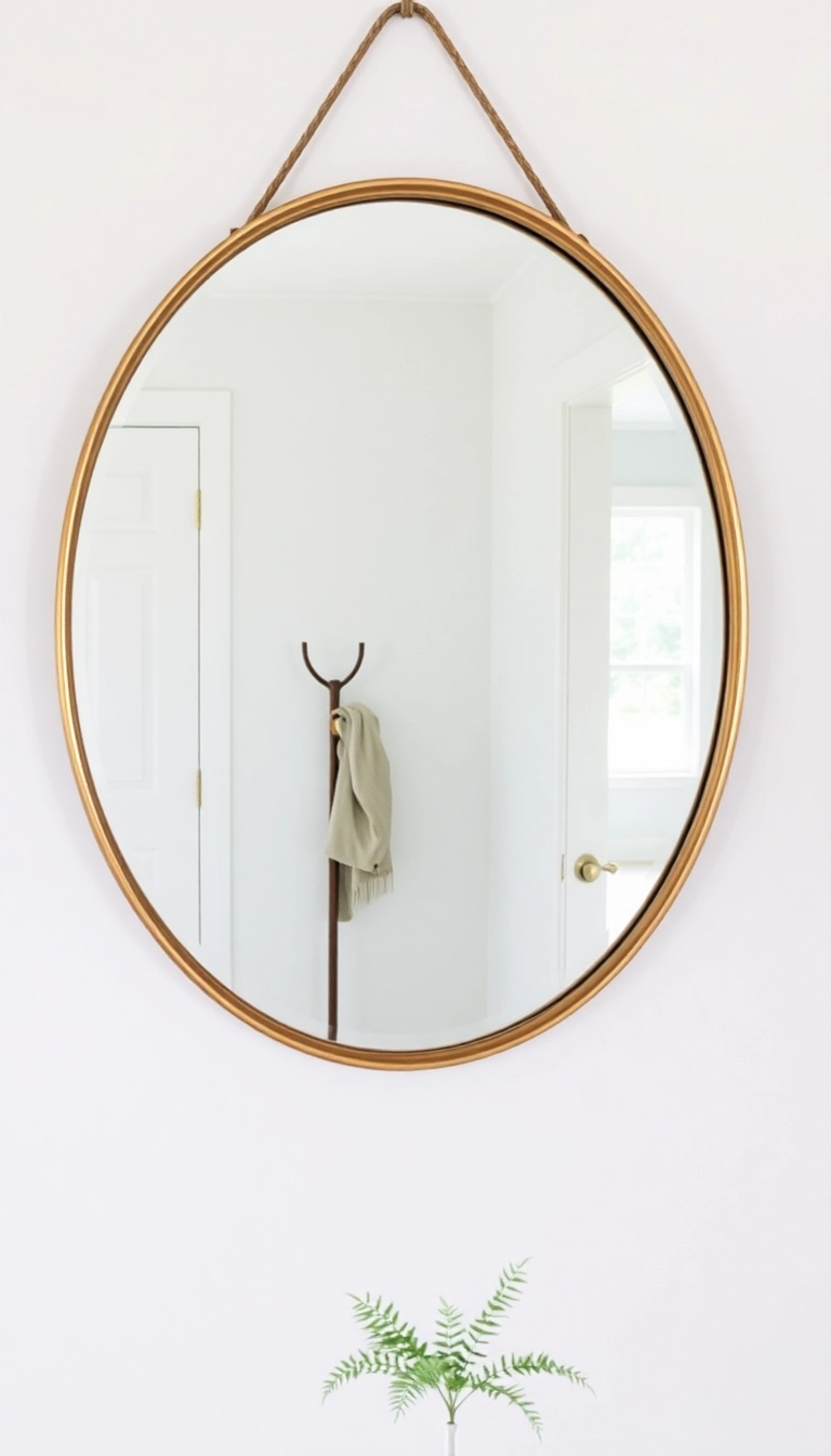 15 Minimalist Entryway Decor Ideas That Will Make You Say 'Why Didn't I Think of That?!' - 3. Statement Mirror