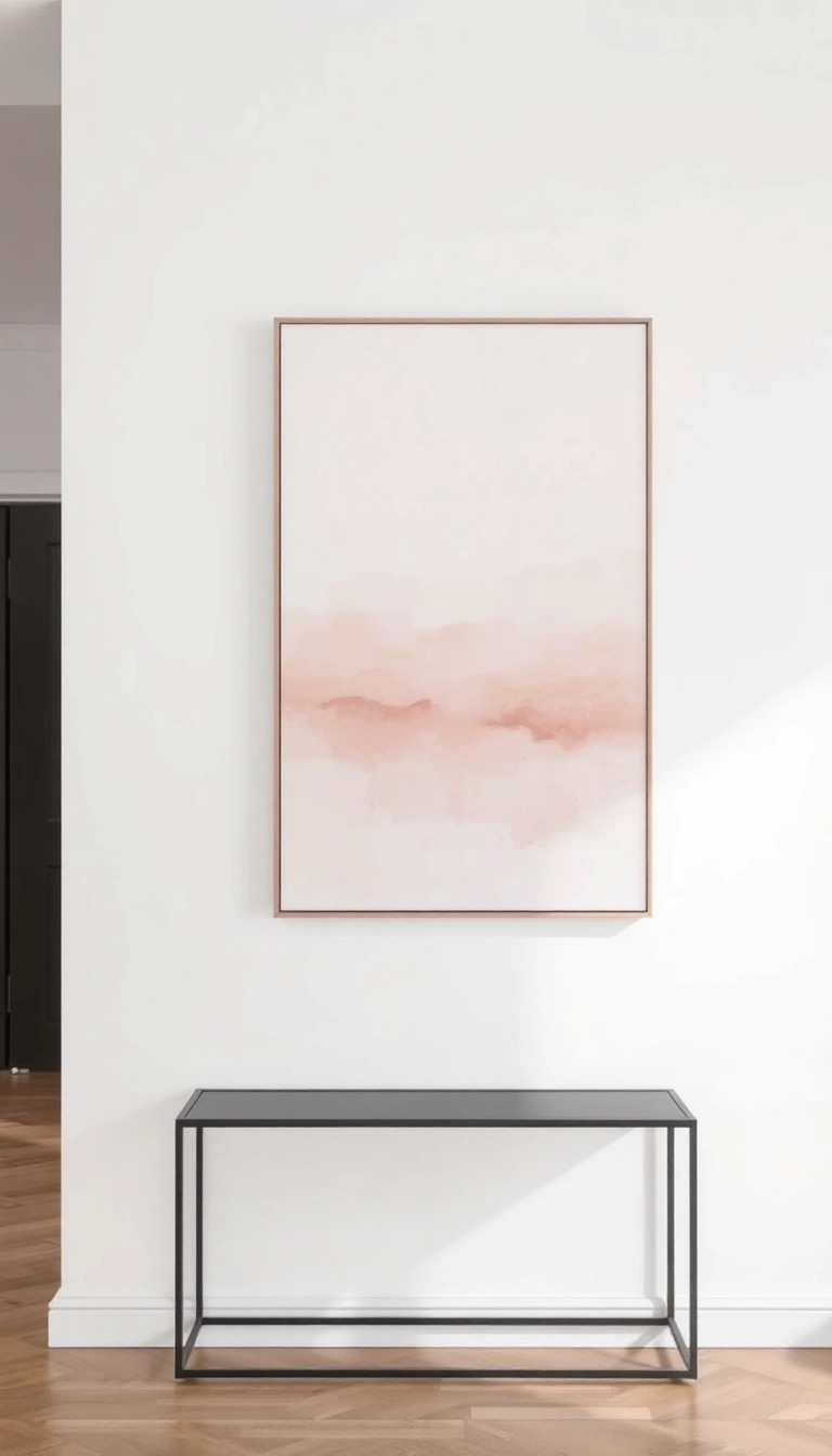 15 Minimalist Entryway Decor Ideas That Will Make You Say 'Why Didn't I Think of That?!' - 7. Minimalist Artwork