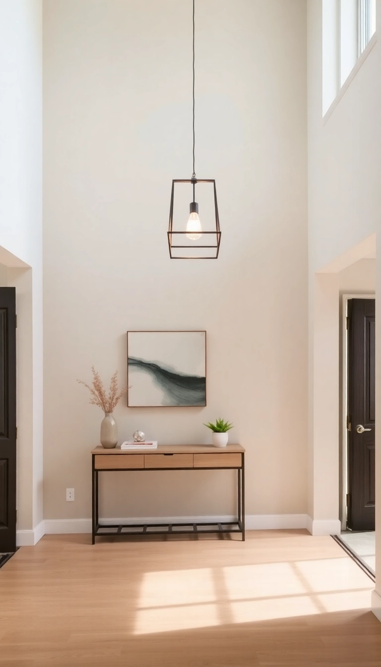 15 Minimalist Entryway Decor Ideas That Will Make You Say 'Why Didn't I Think of That?!' - 9. Simple Light Fixtures