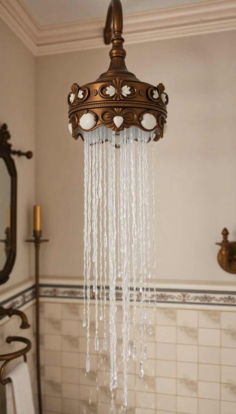 15 Rainfall Showerhead Ideas That Will Transform Your Bathroom into a Luxurious Spa! - 14. Traditional Elegance