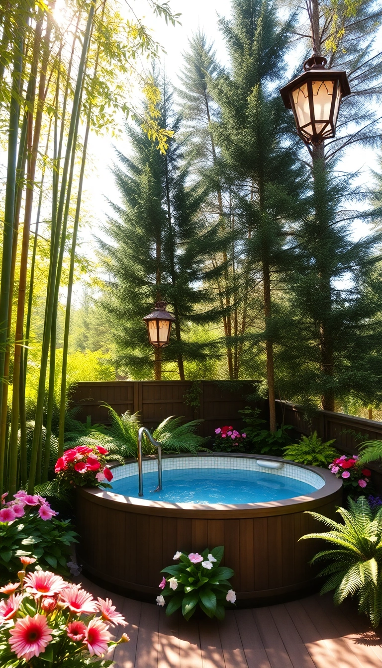 15 Stunning Hot Tub Privacy Ideas That Will Transform Your Backyard into a Serene Oasis! - 1. Lush Greenery for Natural Privacy