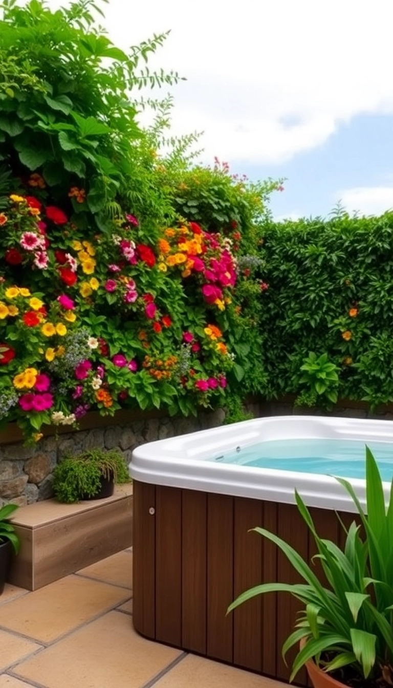 15 Stunning Hot Tub Privacy Ideas That Will Transform Your Backyard into a Serene Oasis! - 7. Creative Planter Walls