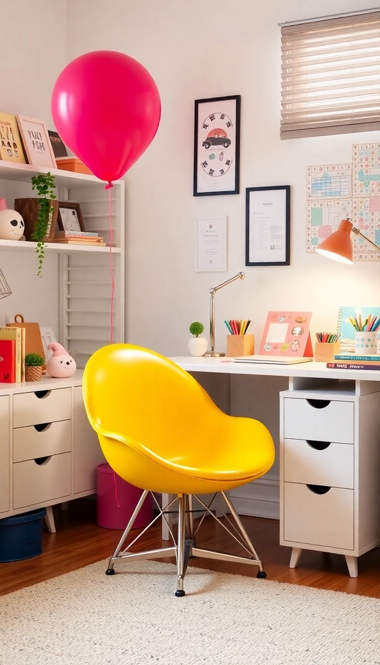 16 Stylish Ergonomic Chairs You Need for Your Home Office (You Won't Believe #12!) - 12. The Unexpected Balloon Chair