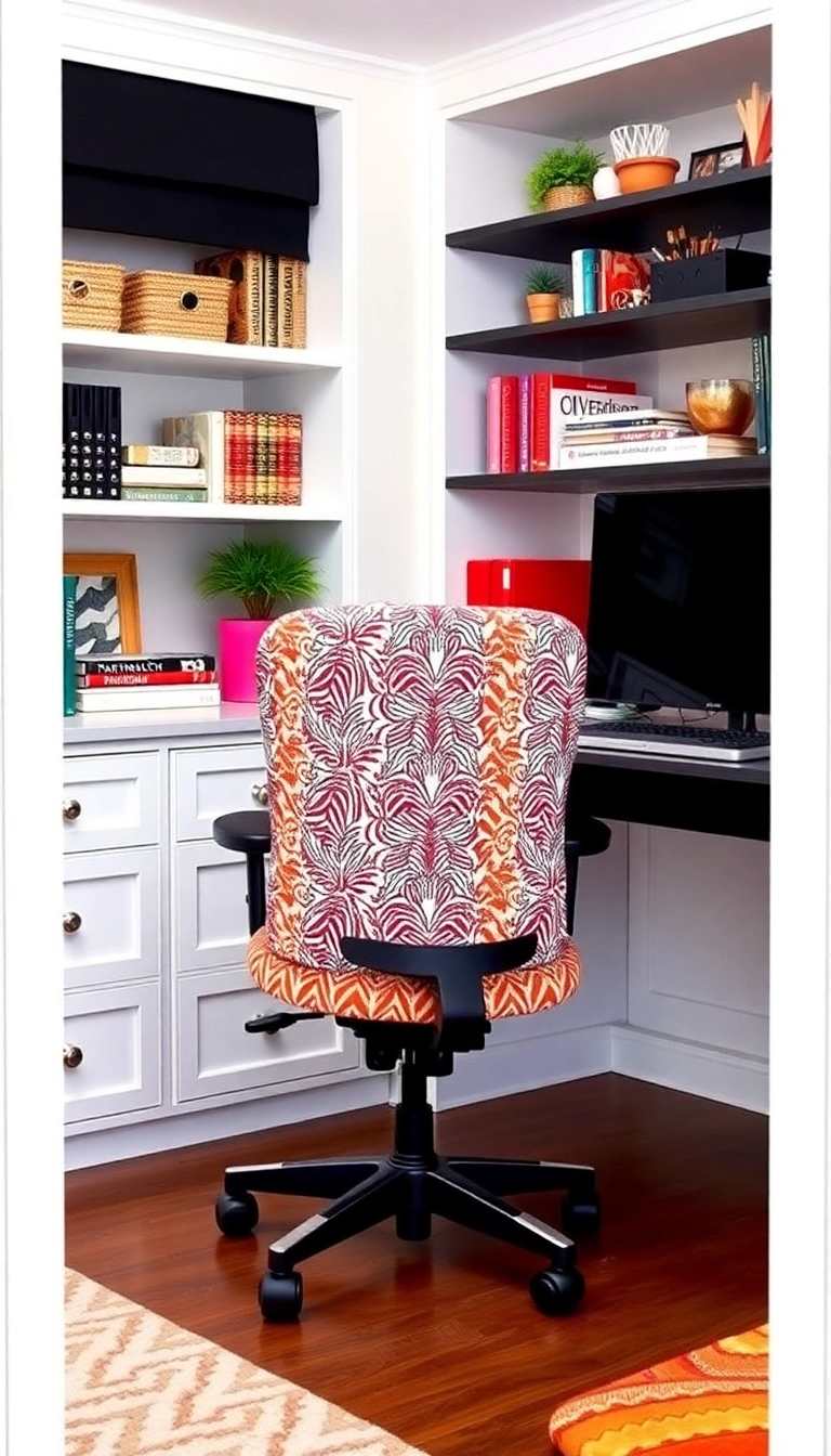 16 Stylish Ergonomic Chairs You Need for Your Home Office (You Won't Believe #12!) - 8. The Bold Patterned Chair