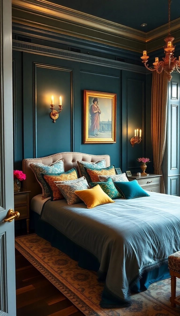 17 Boho Bedroom Colors That Bring Vibrancy and Relaxation to Your Personal Oasis! - 14. Deep Teal