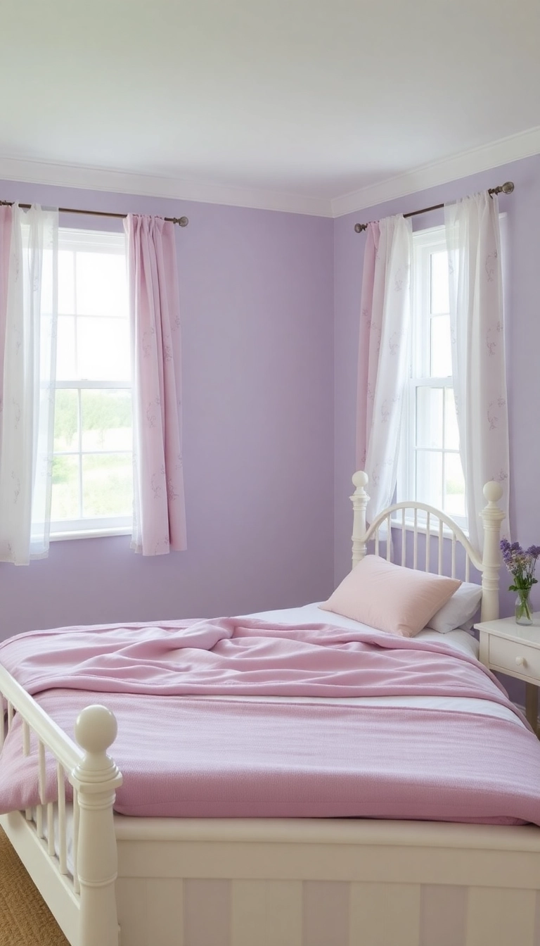 17 Boho Bedroom Colors That Bring Vibrancy and Relaxation to Your Personal Oasis! - 7. Lavender Mist