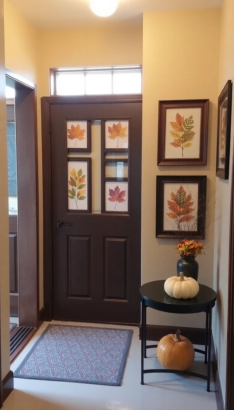 17 Framed Wall Art Ideas for Your Entryway That Add Elegance! - 10. Seasonal Art Displays