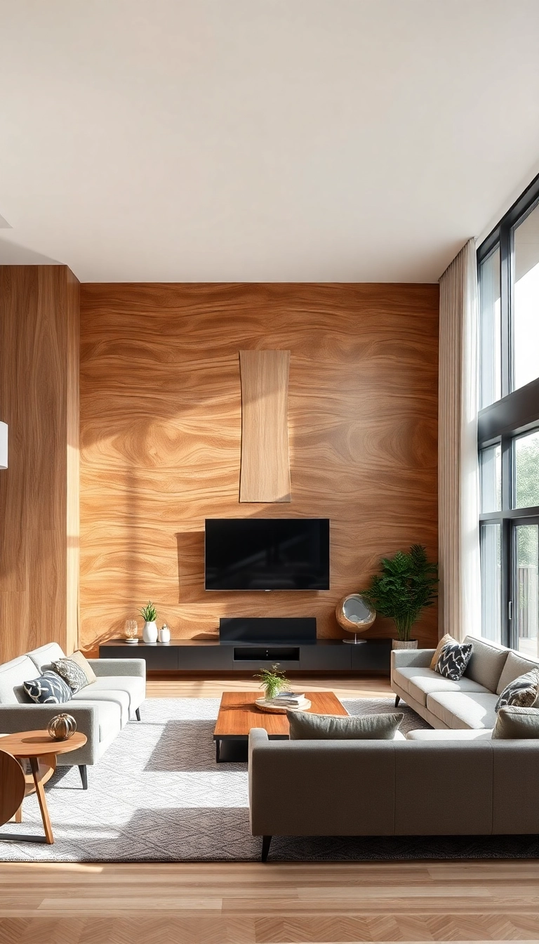 17 Textured Wall Panel Ideas That Will Transform Any Room (You Have to See #4!) - 11. Wavy Wood Panels