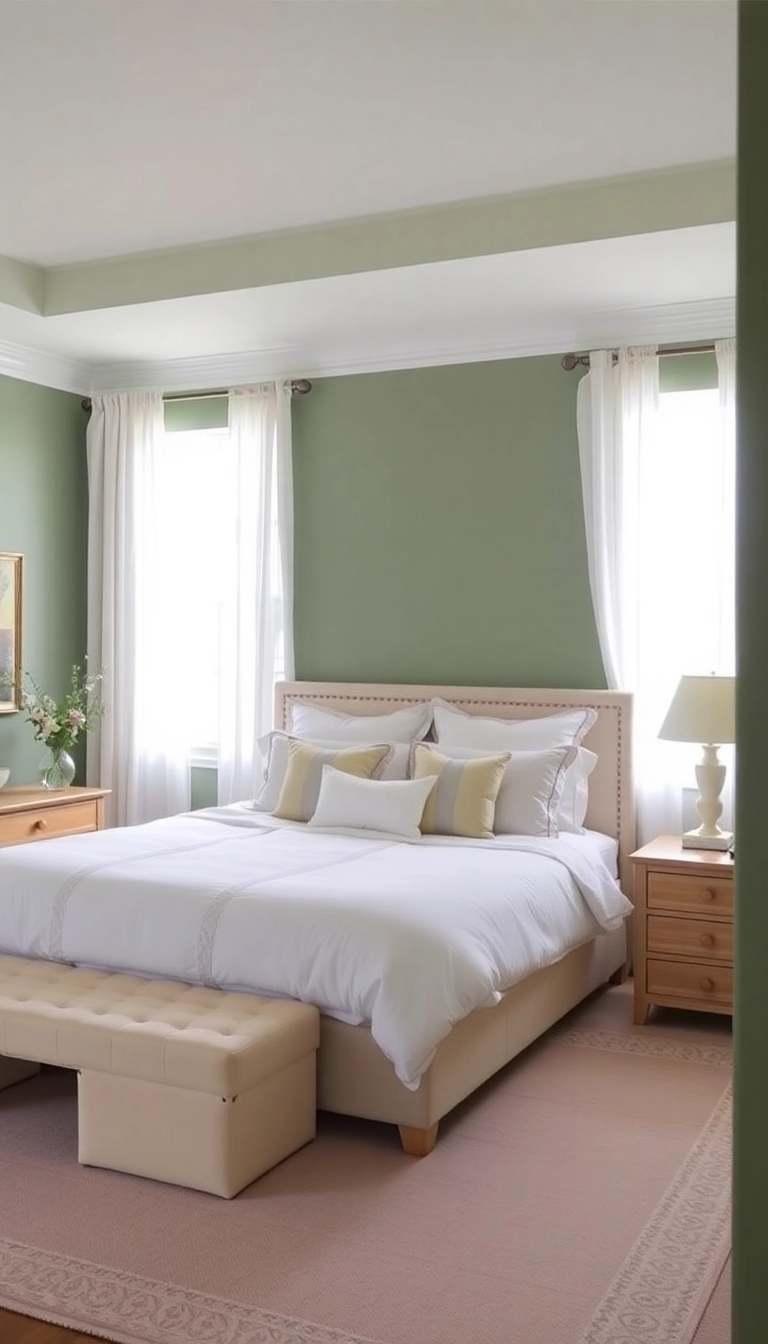 18 Best Colors for Bedrooms That Will Make You Feel Right at Home! - 10. Sage Green: Subtle Sophistication