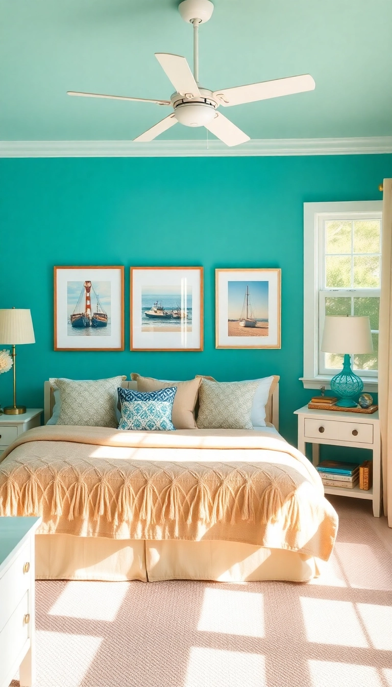 18 Best Colors for Bedrooms That Will Make You Feel Right at Home! - 16. Ocean Teal: Invigorating and Calm