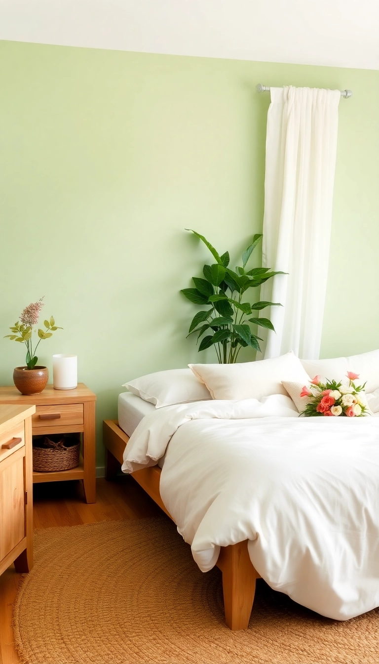 18 Best Colors for Bedrooms That Will Make You Feel Right at Home! - 2. Gentle Green: Nature's Embrace