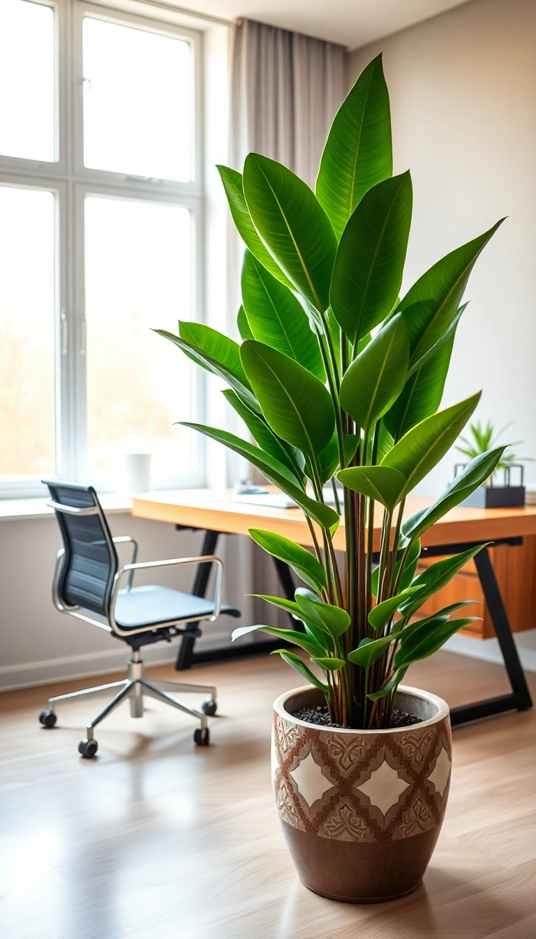 18 Best Indoor Plants for a Stylish Home Office (You’ll Fall in Love with #10!) - 6. Rubber Plant (Ficus elastica)