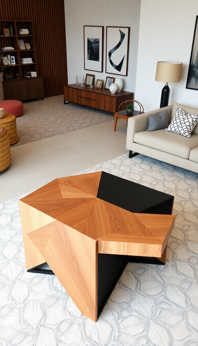 18 Stylish Living Room Tables with Geometric Patterns That Will Impress Everyone! - 15. The Multi-Functional Marvel