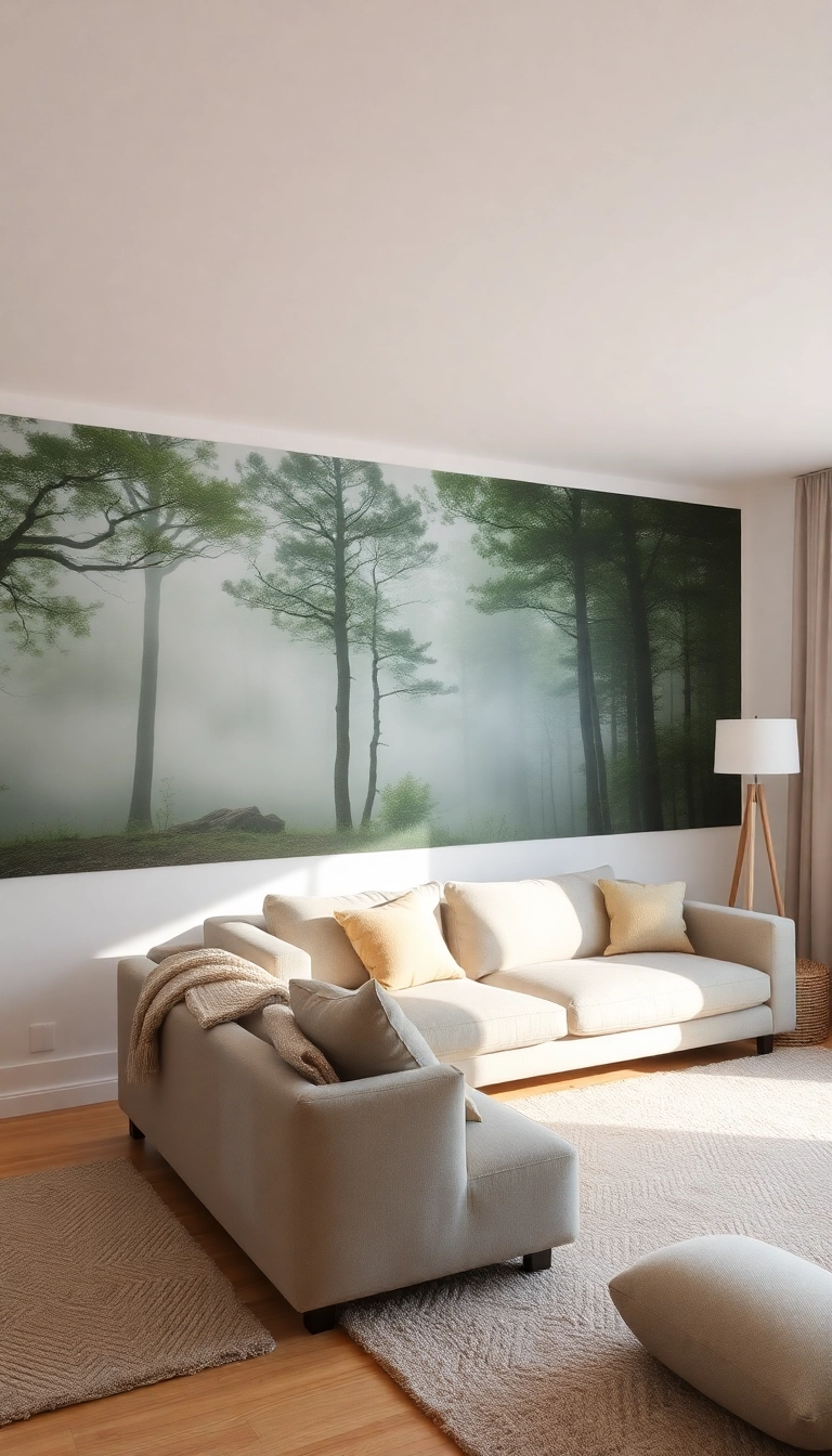 19 Creative Paint Techniques for Your Walls (You’ll Be Inspired by #8!) - 12. Nature-Inspired Murals