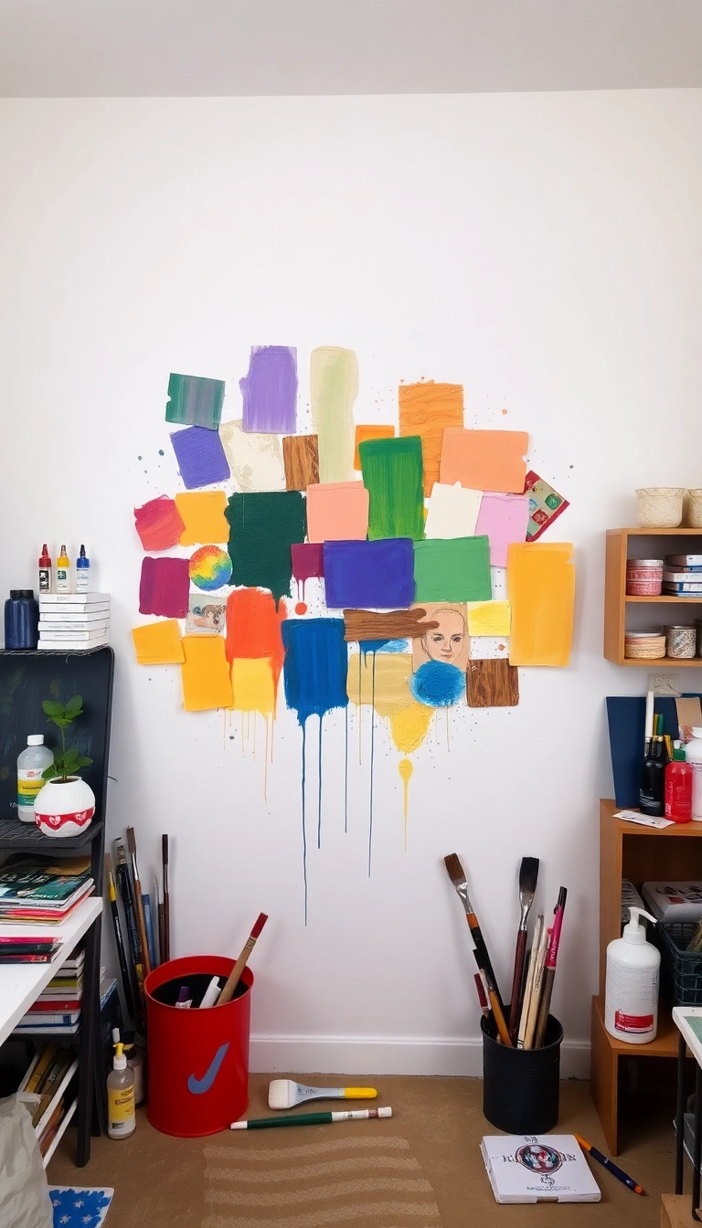 19 Creative Paint Techniques for Your Walls (You’ll Be Inspired by #8!) - 19. Artistic Collages