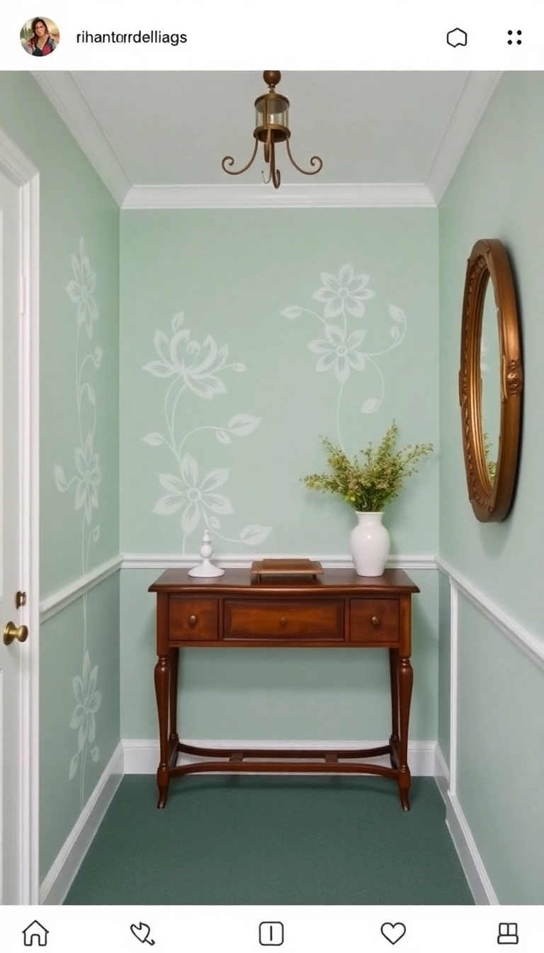 19 Creative Paint Techniques for Your Walls (You’ll Be Inspired by #8!) - 3. Stenciled Designs